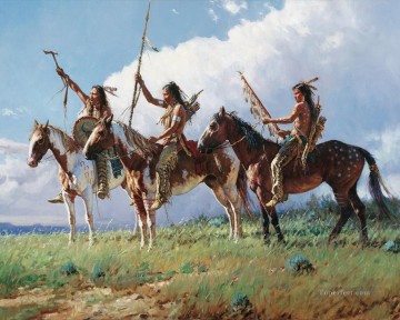 西部アメリカンインディアン 31 Oil Paintings